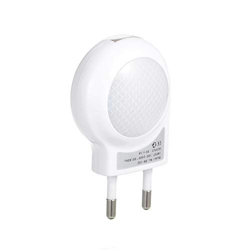 Lixada AC110-240V 0.7W Plug-in USB portátil Mini LED Caracol Luz noturna para quarto de crianças de