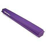 Balance Beam - BB8-12 - Padded Suede 8 Foot Balance Beam (Tan) with 12