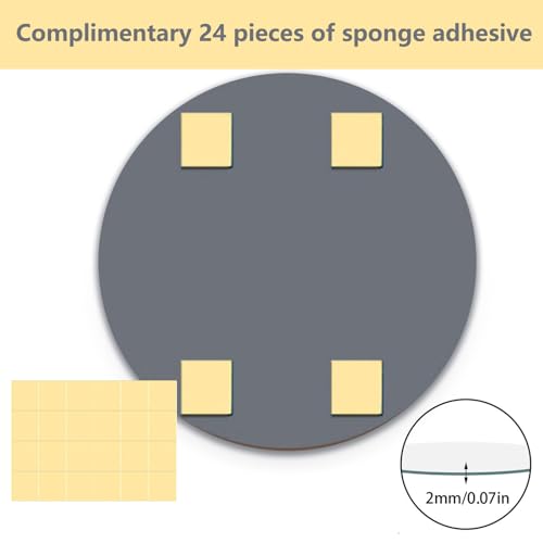 30 cm Selbstklebender Glasspiegel HD Runder Klebespiegel Großer rahmenloser Glas Spiegel Tischspiegel Aufkleber Spiegelfliesen Bastelspiegel Kreis Wandklebespiegel für Zuhause, Tafelaufsätze – Bild 4