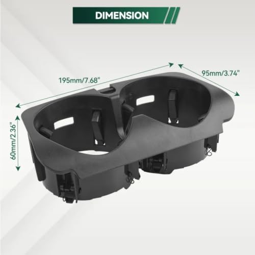 Console centrale bouteilles finie les boissons renversées avec l'insert W205