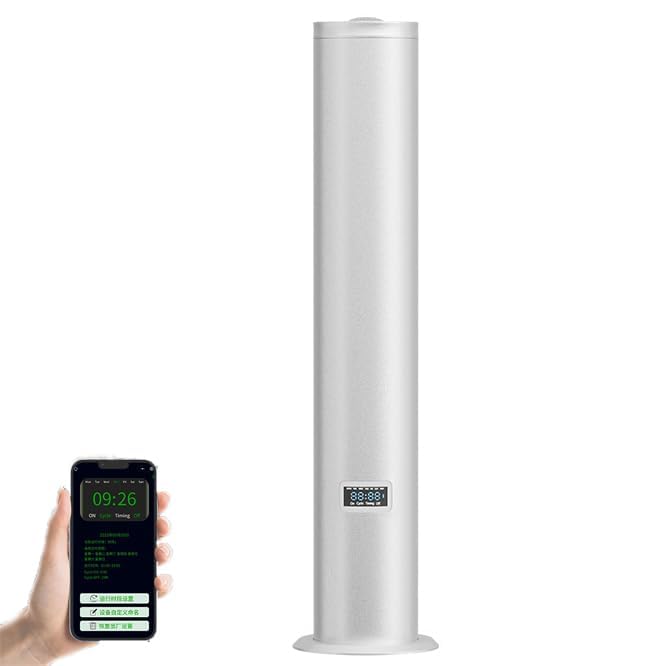 Commercial 500ml Aroma Diffuser with Bluetooth App Control for Large Spaces up to 1500 SQFT - Hotel & Office Scent Machine (grey)