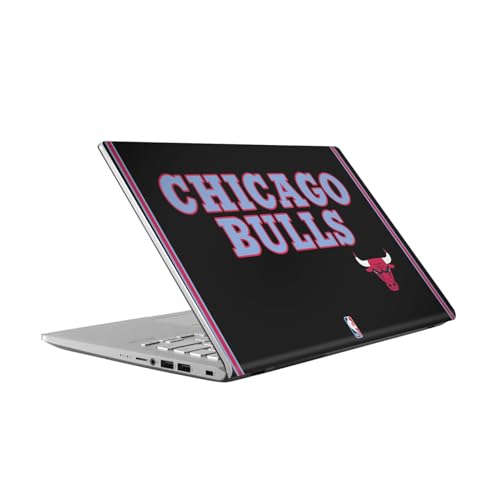 Autocollant Chicago Bulls pour ASUS Vivobook 14 - Skin en vinyle noir officiel NBA