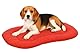 Flamingo Hundekissen - Katzenkissen - Hundekissen oval - Hundekissen mittelgroße Hunde 65 x 43,5 cm Hundekissen Firenze Dünn Oval Grau