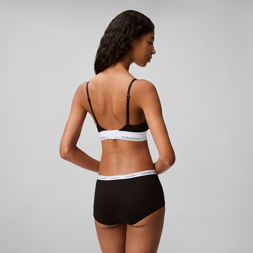 Calvin Klein Modern Cotton Lightly Lined Triangle Bralette Black - image 2