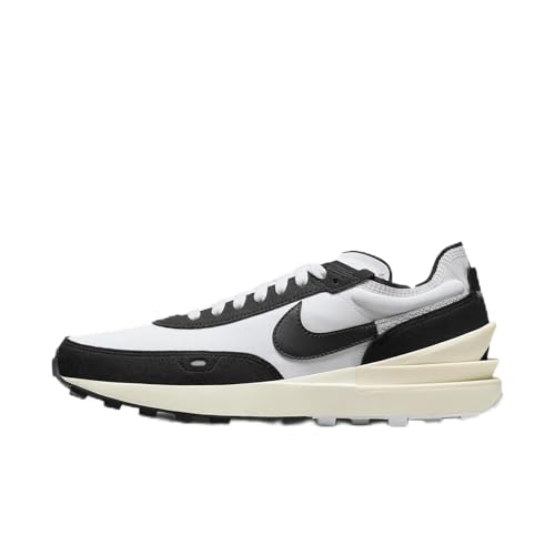 Nike Waffle One SE Men's Shoes (DZ2527-100, White/Light Silver/Coconut Milk/Black) Size 8.5