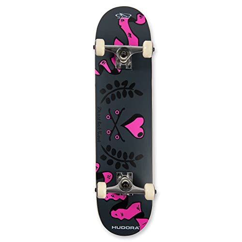 Skateboard Rétro Avec LED Hudora - 12134 - Retro Rainglow Skateboard Roulements ABEC 7 100kg
