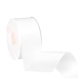 VATIN 2 inch Wide Solid Grosgrain Ribbon Perfect for Making Bows by Spool (White)