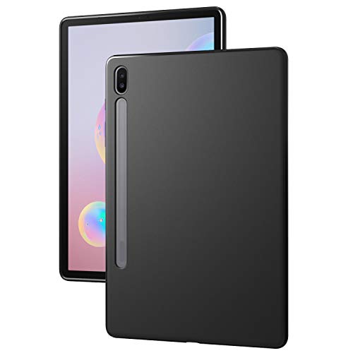 Puxicu Case for Galaxy Tab S6 10.5" 2019 Case, Slim Design Matte TPU Rubber Soft TPU Protective Cover for Samsung Galaxy Tab S6 10.5" 2019 (Model SM-T860/T865/T867) - Black