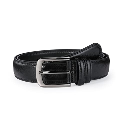 Mens Belts Big and Tall 36"-70" Men Leather Belt Casual Work Dress Belt,Black & Brown Colors2