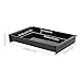 BAIODNB 19 In Office Mounted Sliding Under Desk Pull-out Drawer,Standing Desk Drawer Attachment Under Desk Drawer Slide Out,Under Flat-Top Desk Storage Ideal for Sit-Stand