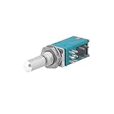  50 kOhm (50K) Dual Logarithmic Audio Potentiometer Alps 15mm Schaft mit Druckschalter