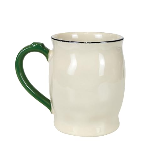 Taza de café esmaltada pintada a mano de 15 onzas miniatura 2