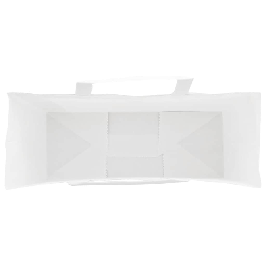 vidaXL Bolsas de Papel con Asas 50 uds Blanca 45x17x48 cm
