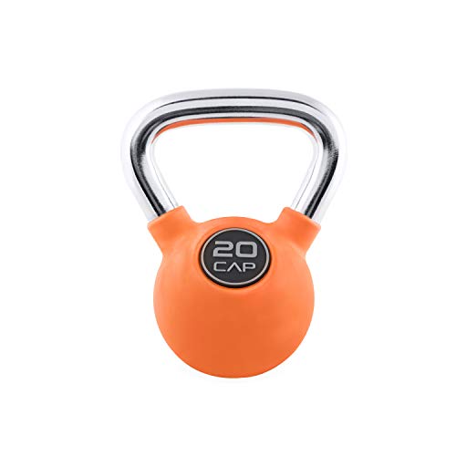 Cap Barbell Color Coated Kettlebell With Chrome Handle, 20 Lb #TOP19