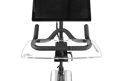 TFD The TrayV2 | Improved V2 Tray for Peloton Bike (orginals) - Work & Ride with Your Phone, Laptop, Book or Tablet (Black) (Tray V2, Acrylic Clear)