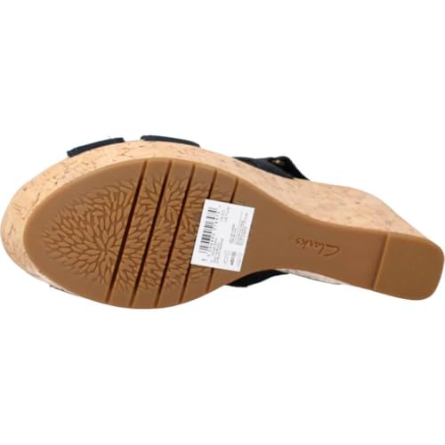 Clarks Femme Rose Erin Sandales, Nubuck Bleu Marine, 37 EU