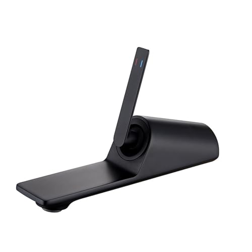 Rubinetto Bagno Lavabo a Incasso, Miscelatore Monocomando Lavabo, Rubinetto Lavabo a Muro, Rubinetto Lavandino Bagno in Ottone, Cartuccia in Ceramica, Antimpronta, Aeratore, Nero Opaco