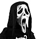 Regio Halloween Horror Scream Maske,Latex Gruseliges Geistergesicht Scream Maske,Scary Movie Ghost Face für Erwachsene,Geist für Geisterhaus, Cosplay Mottopartys und Rollenspiele