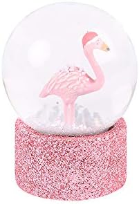Paperchase Christmas flamingo mini snow globe