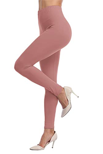 Image of Kotii Women's Soft Full Length Leggings High Waist Ankle Length Leggings Pants Tights