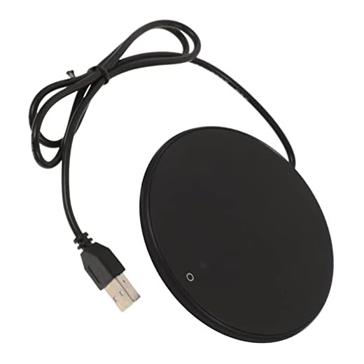 Zerodeko Termostato USB Posavasos Calentador De Tazas Calentador De Tazas USB Almohadilla Térmica para Coche Almohadilla Térmica Calentador De Tazas Eléctrico Portátil Calentadores De