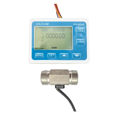 Débitmètre d'eau numérique US211M évitez les surconsommations avec capteur inox G3/4