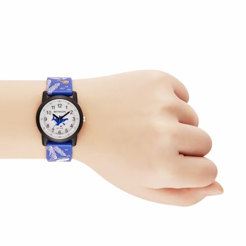 Image of Miykon Kids Watches for Boys and Girls - Educational Time-Telling Gift for Kids Aged 3-15, Toddlers, Preschoolers, and School-Aged Children - Easy to Read Analog Watch, Soft Resin Band, Japanese Quartz, 100M Water Resistant