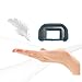 2 Pack Eyecup Soft Comfort Cover Protector Compatible with EOS Rebel T7 T7i T6i T6s T6 T5i T5 T4i T3i T3 T100 XSi XTi XT SL3 DSLR Camera Replacement for EF Eye Cup