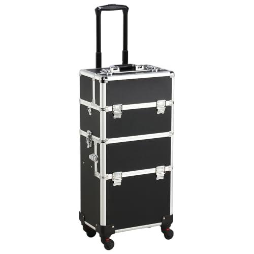 Yaheetech Valigia Trolley Make Up 3 in 1 Porta Trucchi
