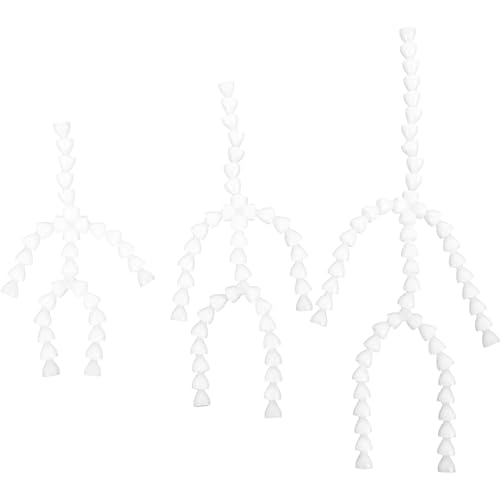 IMIKEYA 6pcs Doll Armature Skeleton Joints for DIY Crafts - Flexible Plastic Puppet Frame for Stuffed Animal and Doll Making - Adjustable Skeleton for Art Projects