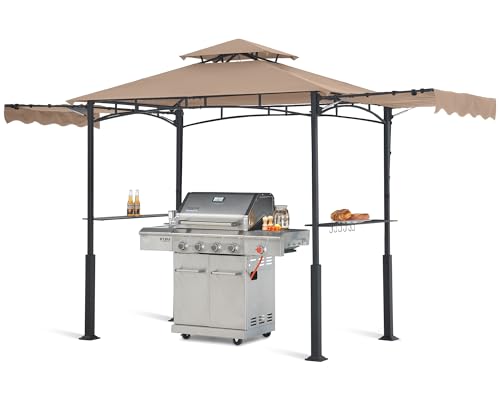 ABCCANOPY Grill Gazebo with 2 Side Awnings - 14x5 Outdoor