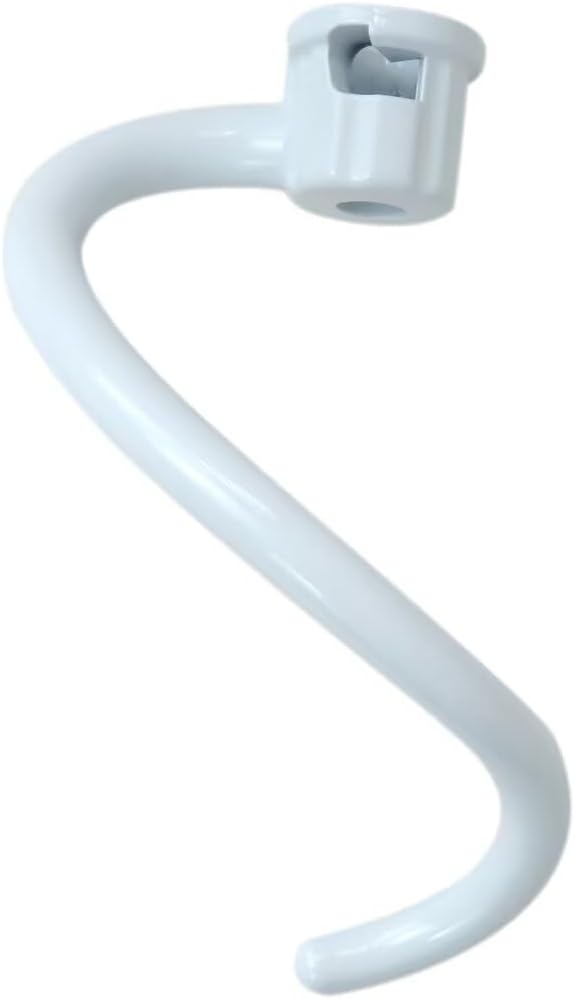 Coated Dough Hook Attachments Replacement for Kitchen Aid Mixer - Coated Dough Hook for KV25G0X, KV25G8X, KV25H0X, KP26M1X, KP26M8X, KL26M8X