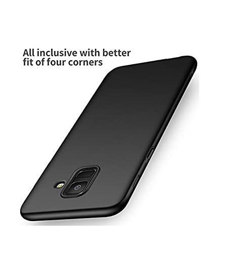 Image of Mobile Back Cover Case for Samsung A8 Plus (Silicone Case|CameraProtection|Black SC1510)