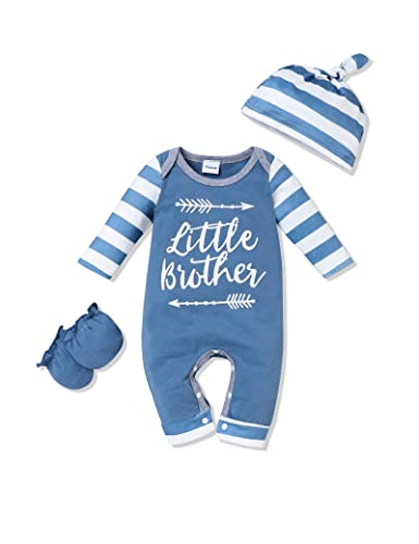 Image of Rutoe Newborn Baby Boy Romper Stripe Sleeve Outfits Jumpsuit Baby Boy Summer Clothes One Piece Romper