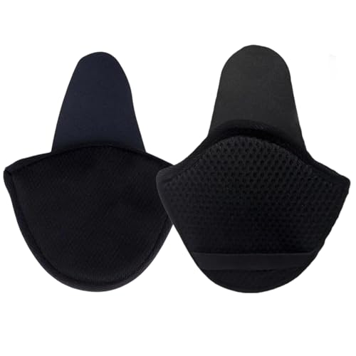 ZesNxj 2 Stück Ohrenwärmer Fahrradhelm, Ohrenwärmer, Abnehmbare Ohrenschützer, Komfortable Fahrt Windfree Ohrenschützer Joggen Laufen Wandern Radfahren und Motorradfahren(Schwarz)