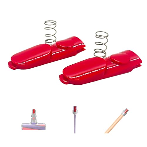 2 Stück Clip Latch Tab Button mit Feder Ersatz für Dyson V7, V8, V10, V11 und V15 Staubsauger Elektroantrieb Ersatzteile. ﻿