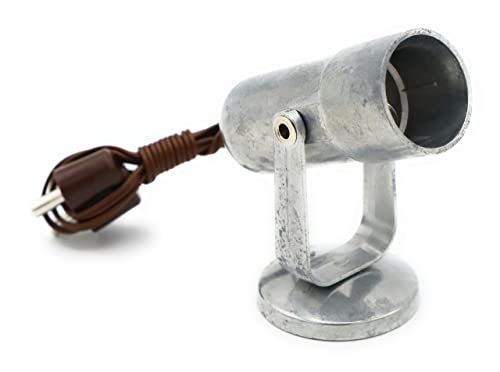 BELI-BECO 900 Strahler aus Metall mit Kipp- und Drehgelenk für Krippe mit Beleuchtung - Krippenbeleuchtung - 35 mm - klare Glühlampe E 10-4,5 V - 0,3A