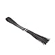 Bijoux Indiscrets - MAZE - Tassel Flogger Black - Fransenpeitsche - Zubehör für Bondage - Spiele - Recycelte Materialien - Peitsche mit doppelter Verwendung - Inkl. Baumwolltasche