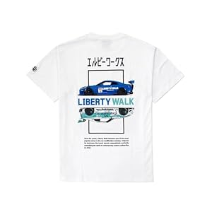 Liberty Walk LBWK GT-R R35 JDM Graphic T-Shirt White Car Enthusiast Tuner Streetwear Japanese Tuning Car Culture Gift