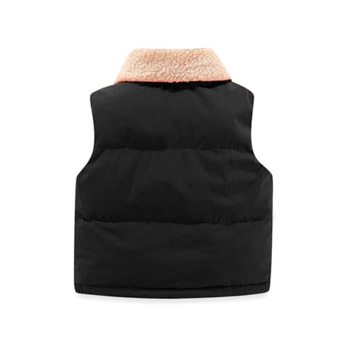 Girls Boys Toddler Puffer Vest Jacket Waistcoat Kids Snap Button Fleece Winter Sleeveless Coat Gilet Outerwear Clothes2