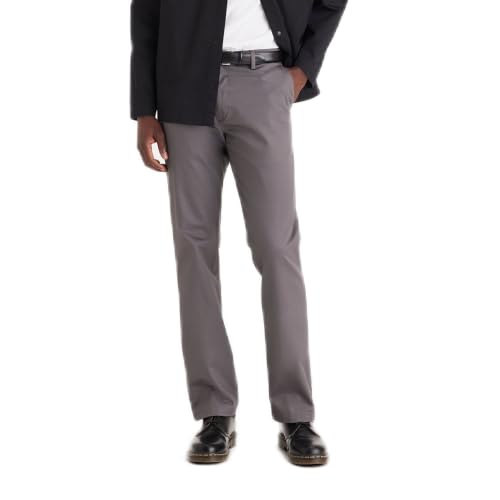 Image of Dockers Mens Straight Fit Signature Lux Cotton Stretch Khaki Pant