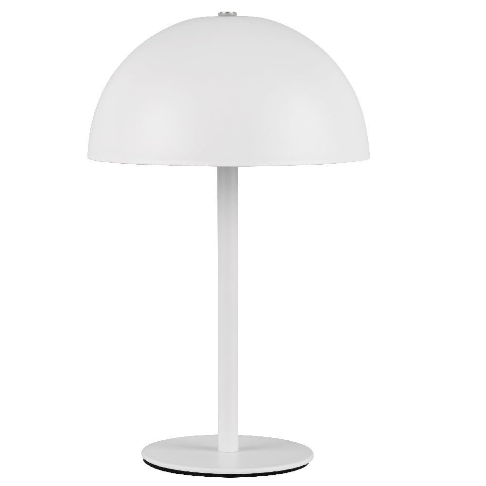 Britalia White Led Dome Shape Usb Rechargeable Touch Table Lamp 21Cm, Dimensions: Height 210Mm X Diameter 130Mm (21Cm X 13Cm) | Weight 0.4Kg (400G)