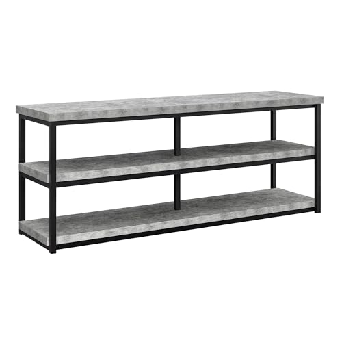 Ameriwood Home Ashlar TV Stand for TVs up to 65', Light Concrete