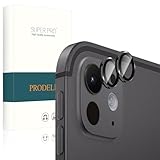 PRODELI For iPad Pro 11インチ 専用 カメラフィルム M5/M4 2025/2024 (第6/5世代) 用 レンズフィルム 硬度9H 耐衝撃 アルミ合金製＋AR高透過率強化ガラス 露出オーバー防止 高透過率 防爆裂 アイパッド プロ 11 用 レンズ 保護フィルム (ブラック/2枚入り)