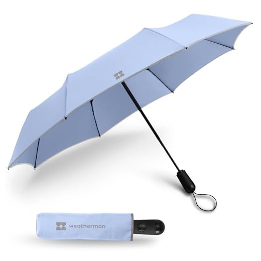 Are you allowed to take umbrellas in hand luggage Weatherman Compact Mini Umbrella - Whispy Blue