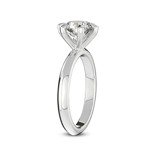 FRIENDLY DIAMONDS Lab Grown Diamond Ring For Women IGI Certified | 0.50-6 Carat Alora Solitaire Lab Diamond Ring | 14K Or 18K White, Yellow Or Rose Gold | FG-VS Quality3