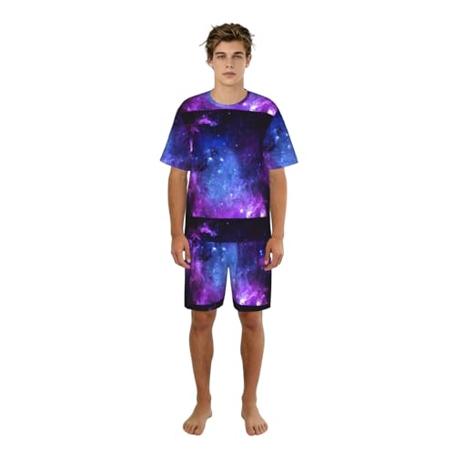 Conjunto de pijama de hombre transpirable para noches frescas de verano