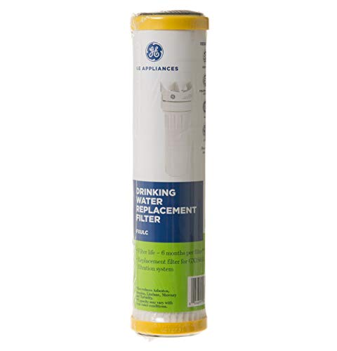 Image of GE Advanced Single Stage Drinking Water System Replacement Filter, Fits GX1S01R Under Sink Filtration System, Replace Every 6 Months, FXULC