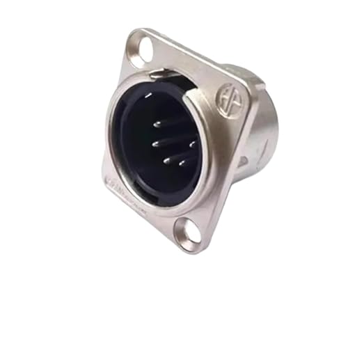 Connecteur XLR mâle 5 broches en métal robuste pour châssis audio de scène
