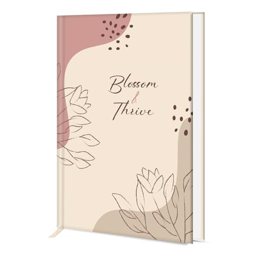 Image of Hard Bound Notebook for Girls & Women | A5 Ruled Journal | 192 Pages | 80 GSM Premium Paper | Designer Laminated Cover | Ribbon Bookmark | Notebook for School, College, Office, Journaling & Note Taking (DM4006)